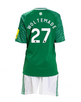 Billige Fotballdrakt Newcastle United Nick Woltemade #27 Replika Bortedraktsett Barn 2025-26 Kortermet (med bukser)